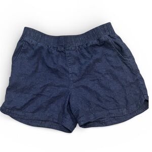 Maurices Navy Linen Blend Pull-On Shorts